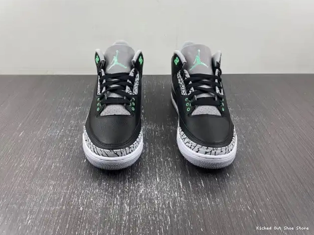 Kick Theory Jordan Glow Green Air 3 CT8532-031 0507